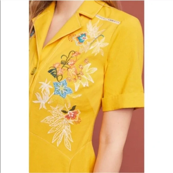 Anthropologie Varadero Collared Dress - Picture 3 of 8